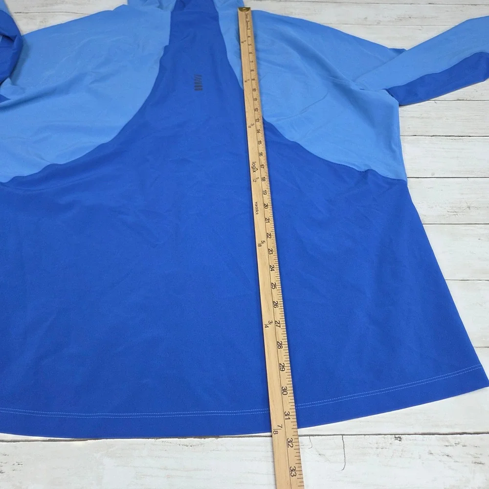 Under Armour ColdGear Run Windbreaker Hoodie Jacket Mens XXL Blue 1350173